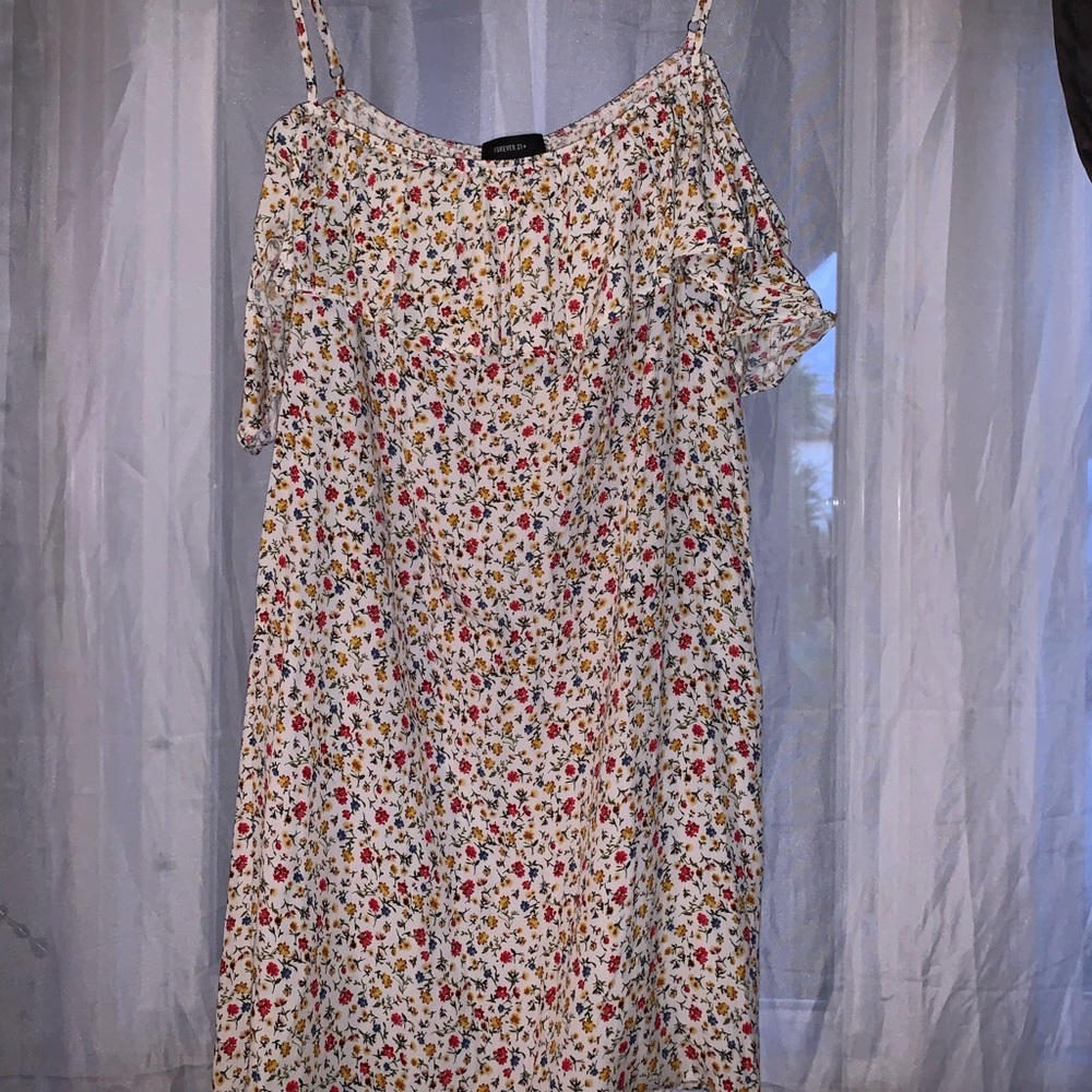 Strap off the shoulder dress